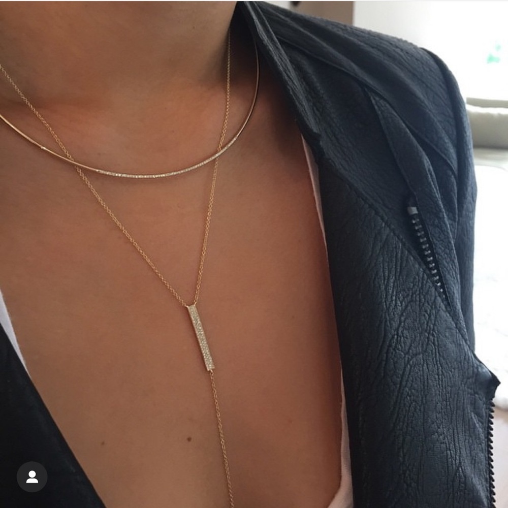 Never Worn! “Ef Collection” 14k Gold Micro Diamon… - image 2